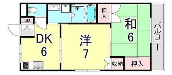 小寺マンションの物件間取画像